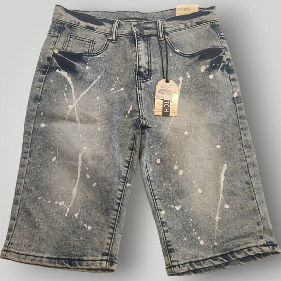 Trestles Supply Co Other - NWT Trestles Supply Men's 28 Blue Medium Wash White Paint Splatter Denim Shorts